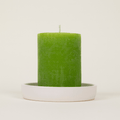Geranium Leaf, Scented Coloured Pillar Candle - Sprouts of Bristol