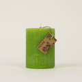 Geranium Leaf, Scented Coloured Pillar Candle - Sprouts of Bristol