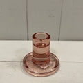 Glass Candle Holder – Rose Pink - Sprouts of Bristol