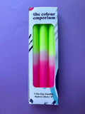 Glow Sticks - Dip Dye Dinner Candle Trio - Sprouts of Bristol