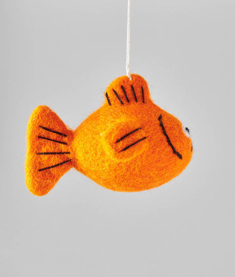Goldfish Hanging Felt Ornament - Sprouts of Bristol