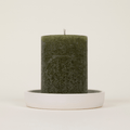 Granite & Moss, Scented Coloured Pillar Candle - Sprouts of Bristol