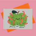 GREEN APPLE card - Sprouts of Bristol