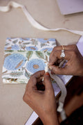 Hand Block Printed Gift Bags - Blue Stone - Sprouts of Bristol