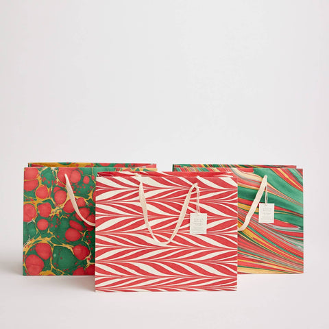 Hand Marbled Gift Bags – Christmas Glitz - Sprouts of Bristol