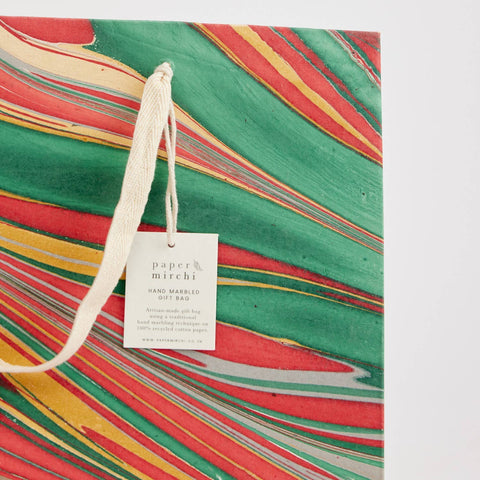 Hand Marbled Gift Bags – Christmas Glitz - Sprouts of Bristol