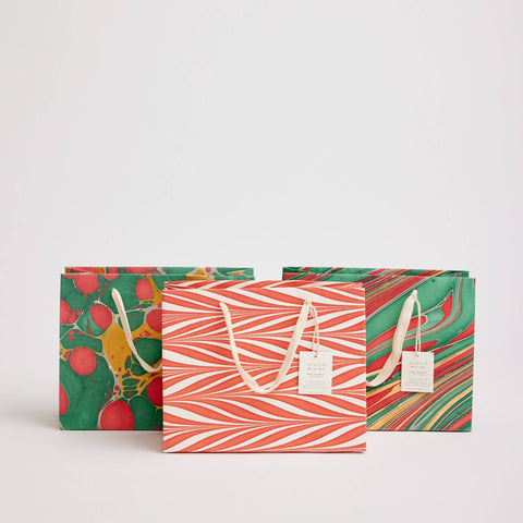 Hand Marbled Gift Bags – Christmas Glitz - Sprouts of Bristol