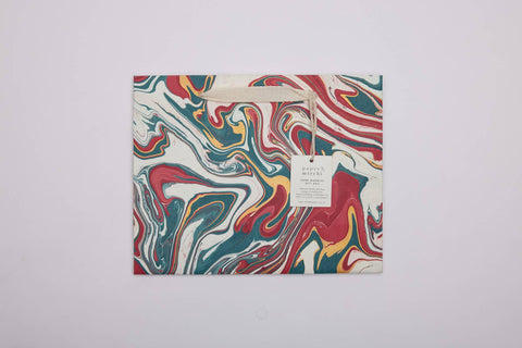 Hand Marbled Gift Bags - Christmas Splendour - Sprouts of Bristol