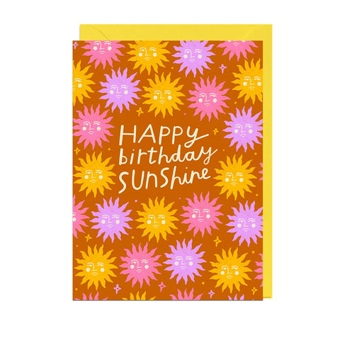 HAPPY BIRTHDAY SUNSHINE Greetings Card - Sprouts of Bristol