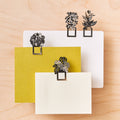 Houseplant Bookmarks – Set of 4 Metal Page Markers (2025 Edition) - Sprouts of Bristol