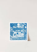Into the Waves Risograph Art Print - Sprouts of Bristol