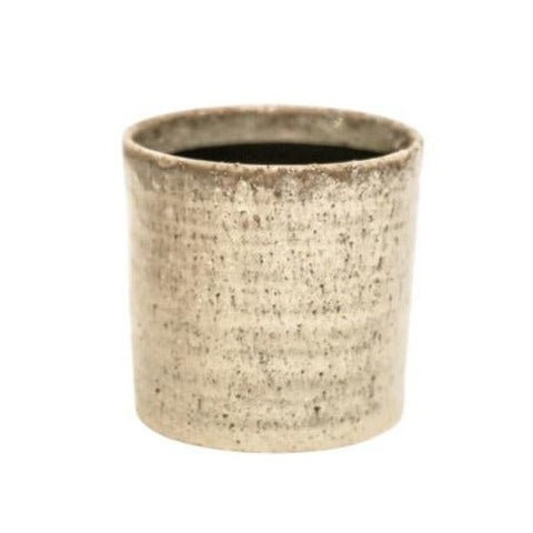 Ivory White Chambray Reactive Glaze Rustic Planter - Sprouts of Bristol