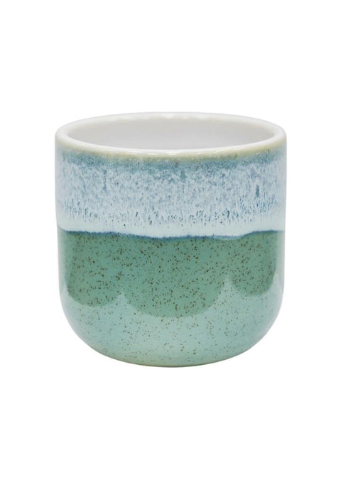 Jodie Dipped Turquoise Blue Reactive Glaze Pot - Sprouts of Bristol