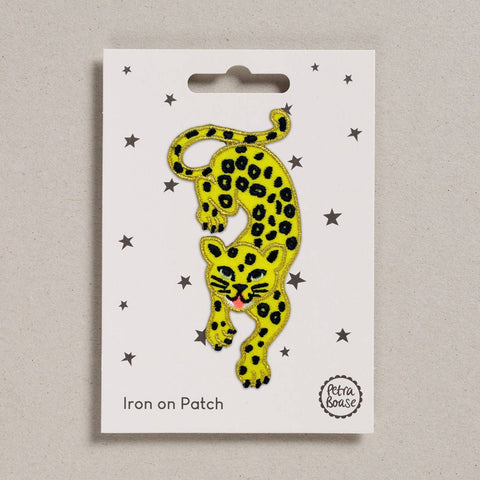 Leaping Leopard Iron on Patch - Sprouts of Bristol