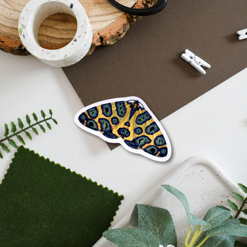 Leopard Moth Amazon Wildlife Vinyl Sticker [Beneath the Canopy RHS Collab] - Sprouts of Bristol