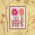 Light Pink Dried Flower Greetings Card - Sprouts of Bristol