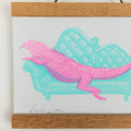 Lounge Lizard Riso Art Print - Sprouts of Bristol