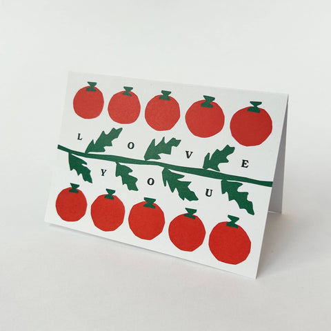 Love You Tomatoes Greetings Card - Sprouts of Bristol