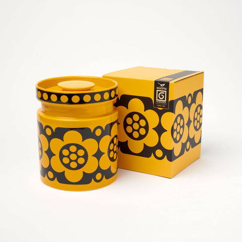 Magpie x Hornsea Mini Jar – Yellow Geo Flower - Sprouts of Bristol