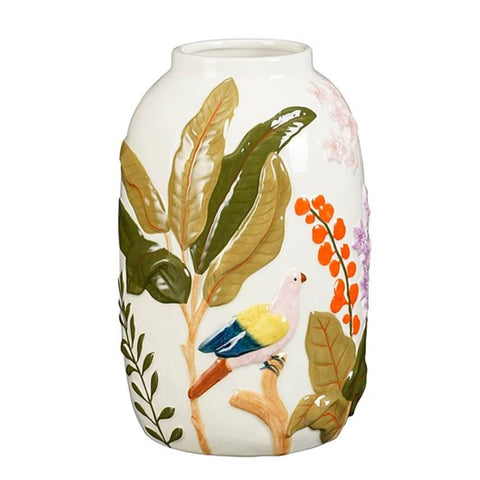 Margot Tropical Bird Ceramic Vase - Sprouts of Bristol