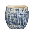 Martha Round Blue Pot - Sprouts of Bristol