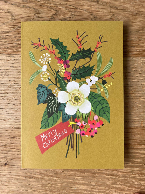 Merry Christmas Greetings Card - Sprouts of Bristol