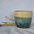 Mountains - Blue & Cream Handmade Plant Ceramic Pot - Sprouts of Bristol