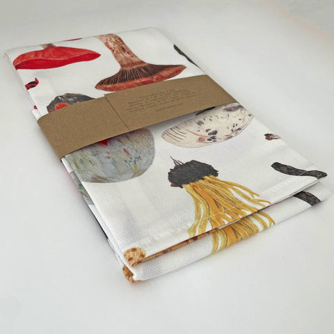 Mushrooms and Toadstool Tea Towel - Sprouts of Bristol