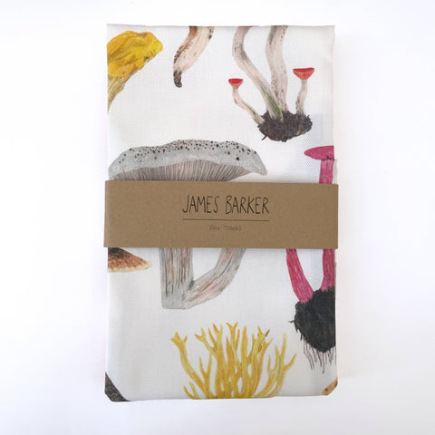 Mushrooms and Toadstool Tea Towel - Sprouts of Bristol