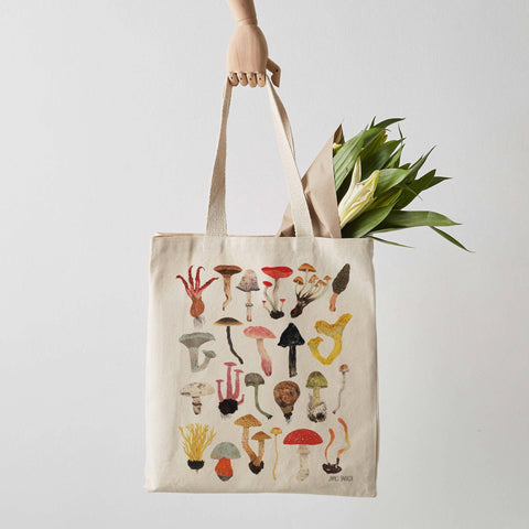 Mushrooms Canvas Tote Bag - Sprouts of Bristol