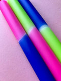 Neon Suit - Dip Dye Dinner Candle Trio - Sprouts of Bristol