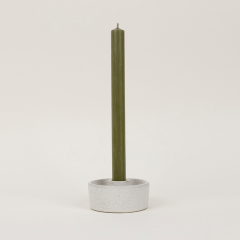 Olive Green 7/8" x 10" Church Dinner Candles - Sprouts of Bristol
