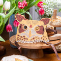 Owl Mask Hand Screen Printed Greetings Card - Sprouts of Bristol