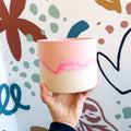 Pale Pink, Bright Pink and Putty Jesmonite Pot - Sprouts of Bristol