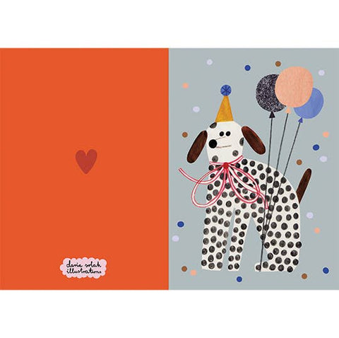 PARTY DOG card - Sprouts of Bristol
