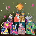 'Party Fox' Die - Cut Greetings Card - Sprouts of Bristol