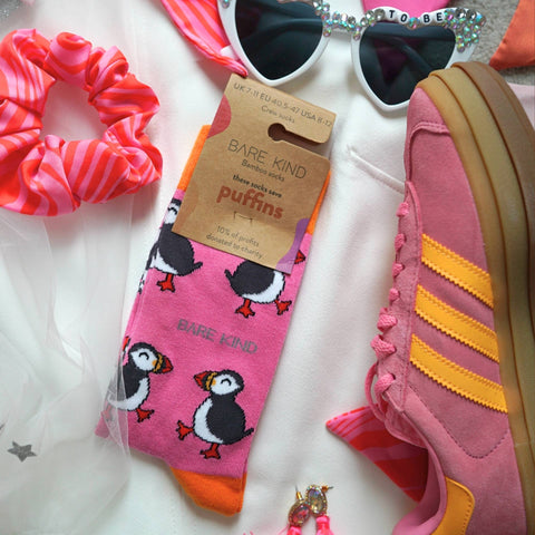 Puffin Bamboo Socks - Sprouts of Bristol