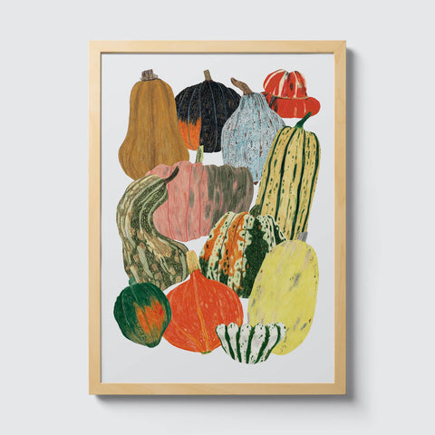 Pumpkin Squash Vegetables Art Print - Sprouts of Bristol