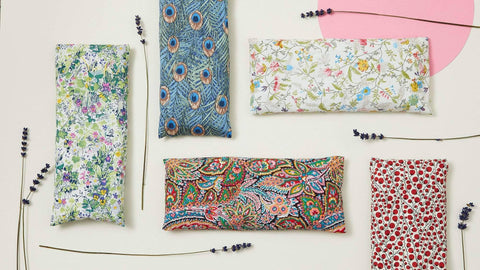 Relaxation Lavender Eye Pillow Green Garden Pattern - Sprouts of Bristol