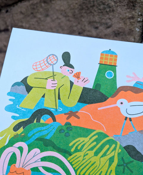 Rockpool A4 Risograph Print - Sprouts of Bristol