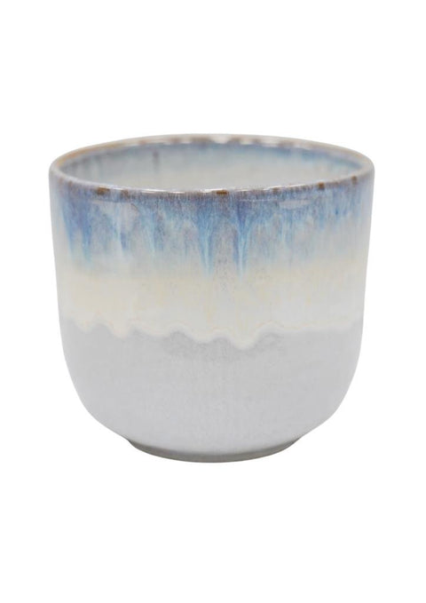 Rowe Two Tone Blue Reactive Glaze Pot - Sprouts of Bristol