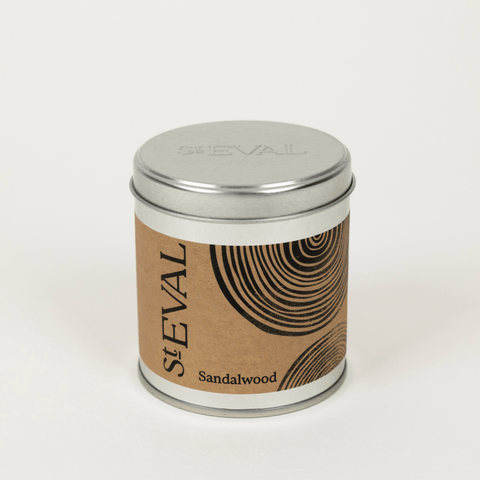 Sandalwood Scented Tin Candle - Sprouts of Bristol
