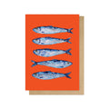 Sardines by Alice Straker Greetings Card - Sprouts of Bristol