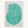 Sausage Roll – Risograph Print - Sprouts of Bristol