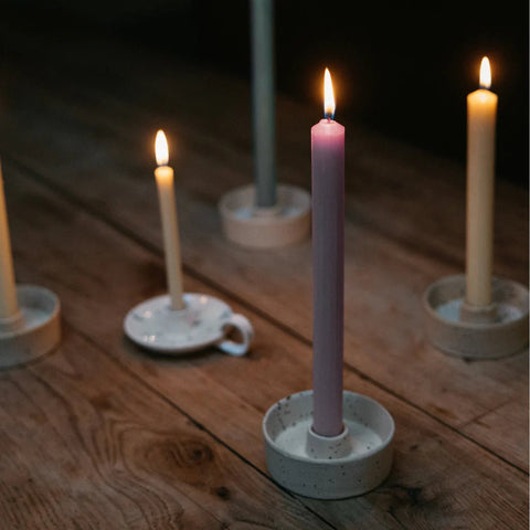 Sea Thistle Lilac - St Eval Church Dinner Candle - Sprouts of Bristol