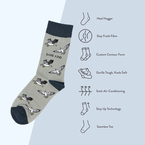 Seagull Bamboo Socks - Sprouts of Bristol