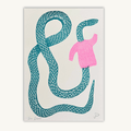 Semi Snaked Riso Art Print - Sprouts of Bristol
