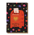 SENDING LOVE gold foil card - Sprouts of Bristol