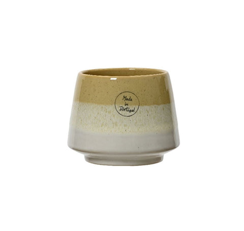 Sintra Glossy Ceramic Planter in Yellow - Sprouts of Bristol