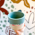 Sky Blue, Berry Pink and Putty Jesmonite Pot - Sprouts of Bristol